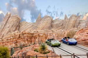 Disneyland Resort is divided into two separate theme parks, three hotels, and a shopping and entertainment district