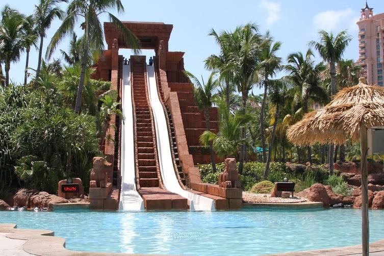 water slides at Atlantis Resort