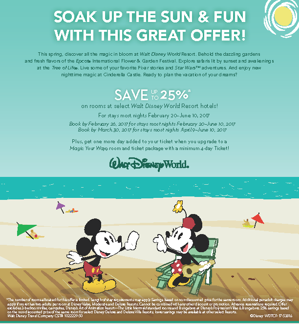Planning a Walt Disney World vacation this spring? Make the most of it and save with this special offer.